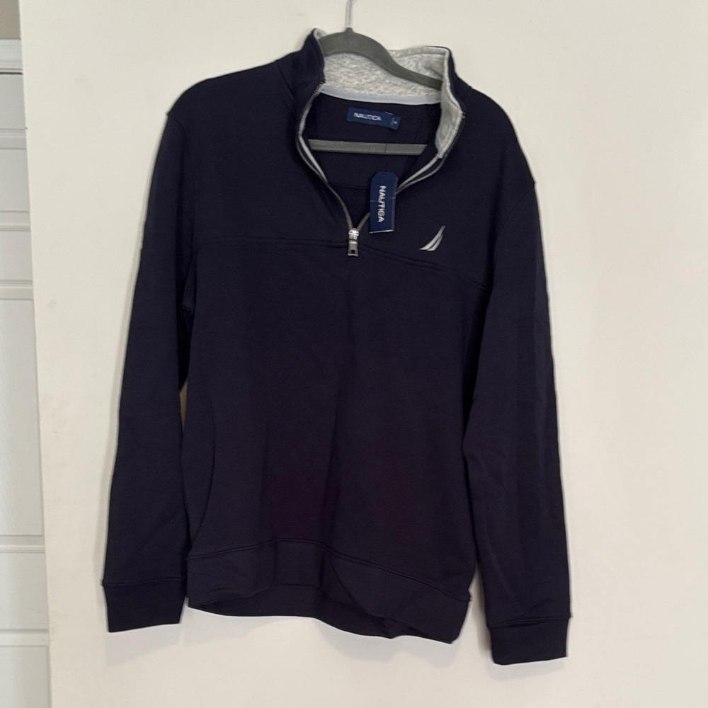 Nautica Men's Black Zip-Up Sweater